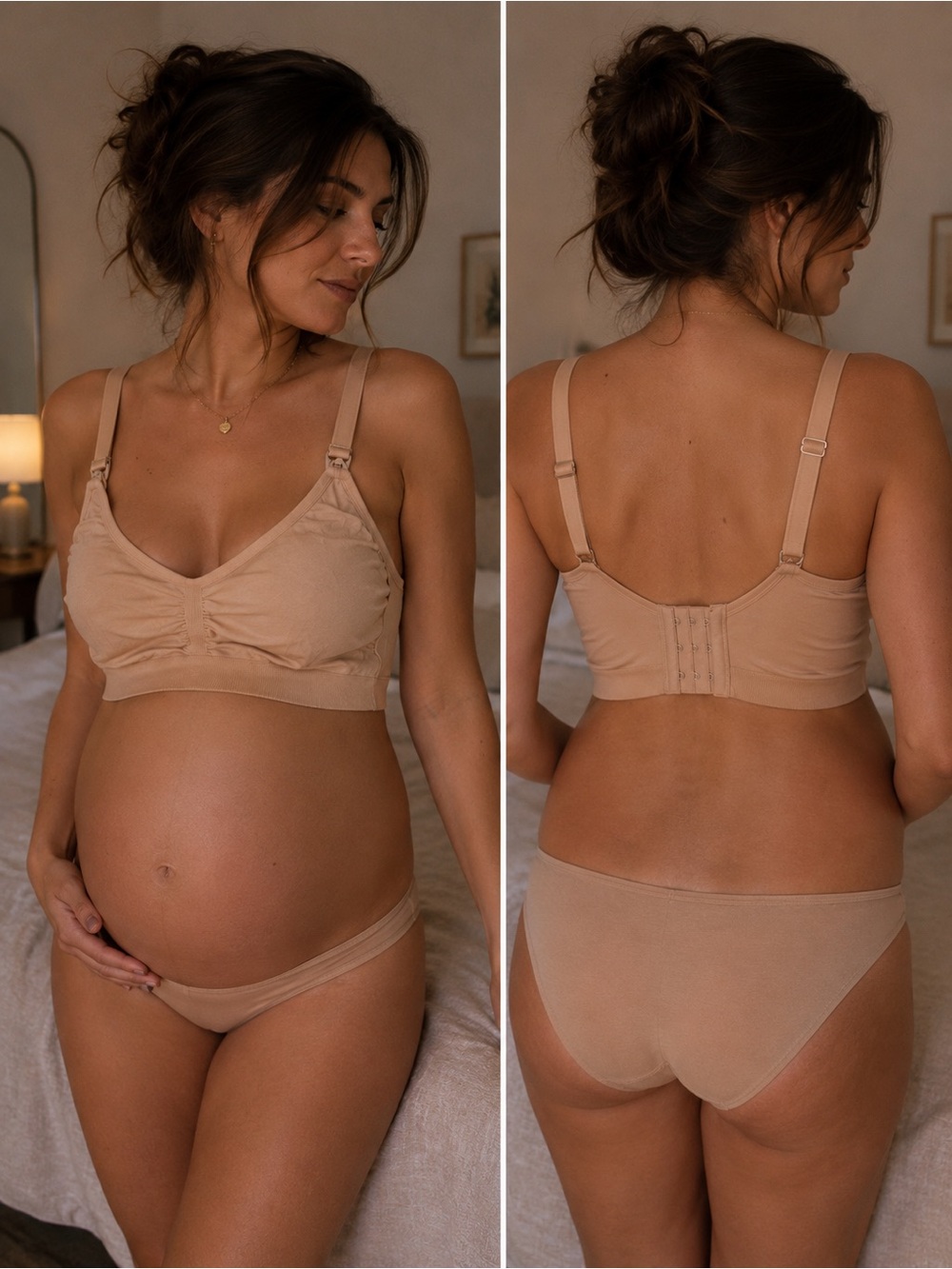 3X MOTHERHOOD - tan bras breath feeding